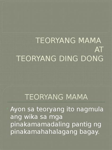 Teoryang Mama by Mateo Dela Cruz on Prezi.